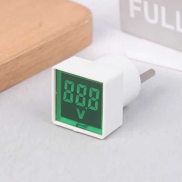 alat pengukur listrik rumah tangga voltmeter digital display plug eu 220v realtime monitor pln led